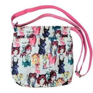 Harajuku Lovers Vintage Y2K Fashion Girl  Nylon Crossbody Lollipop Fancy Girls